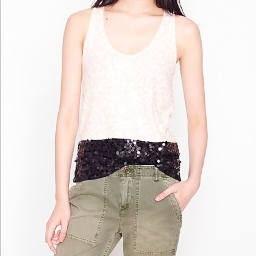 J. Crew Colorblock Sequin Tank Size S